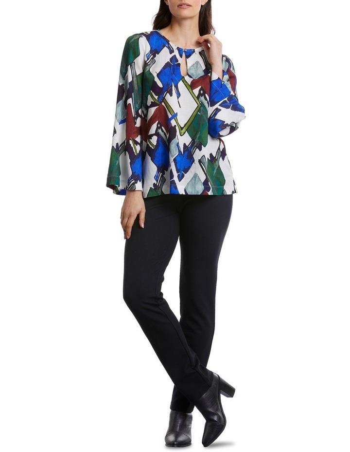 Marco Polo Long Sleeve Top in Abstract Tidal Assorted 10