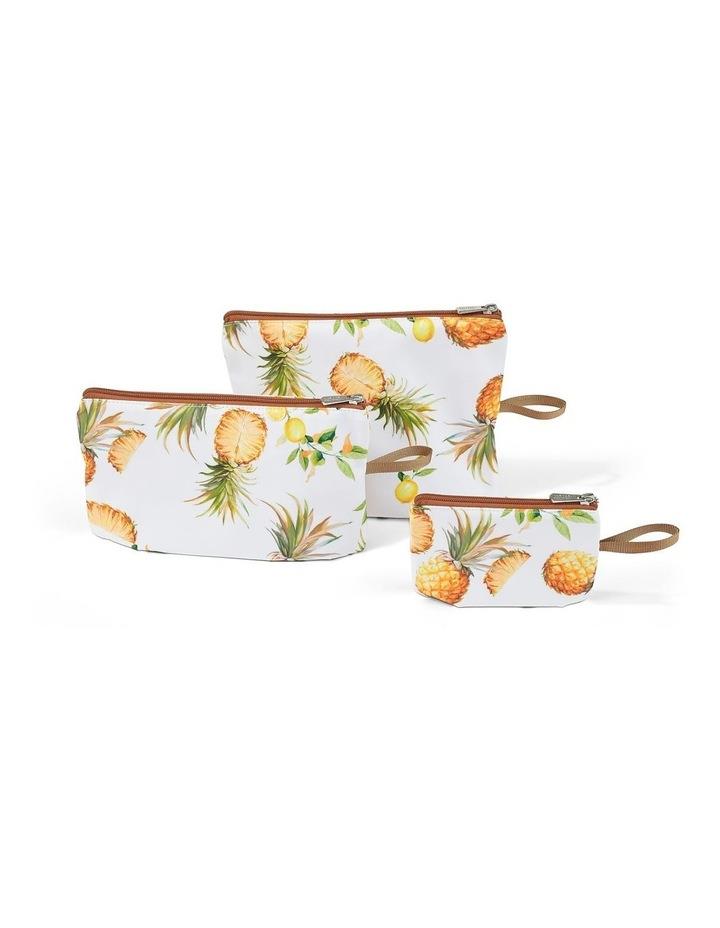 OiOi Packing Pouch Trio in Pineapple Assorted