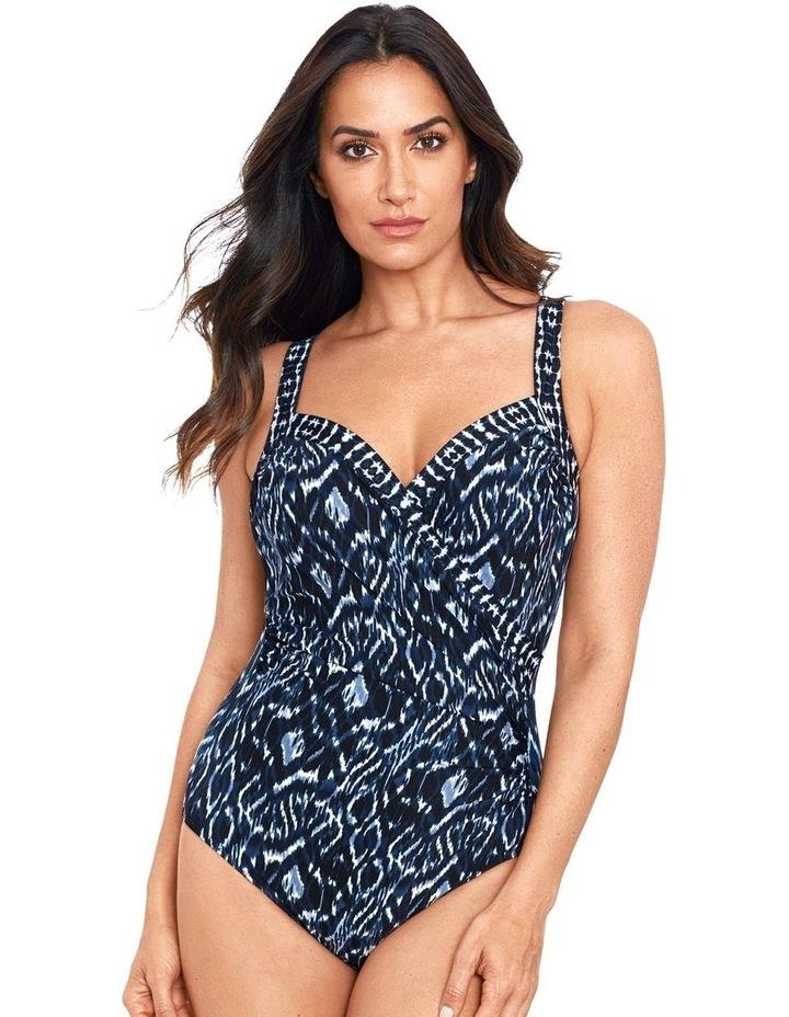 Miraclesuit Swim Palatium Sanibel Underwired DD Cup Shaping Swimsuit in Blue 12DD