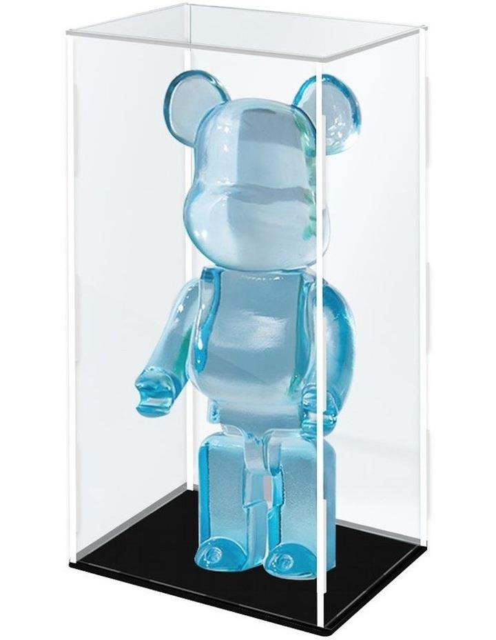 Stacked 400% Bearbrick Popmart Display Case in Clear/Black Assorted