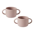 NORDIC KIDS Henny Silicone 2-Handle Cup 2 Pack in Musk