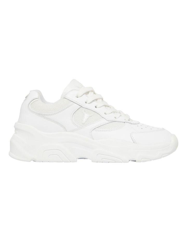 Windsor Smith Ghosted Leather Sneaker in White 7