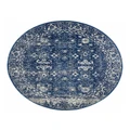 Rug Culture Evoke Oasis Navy Transitional Round Rug In Navy 240x240cm