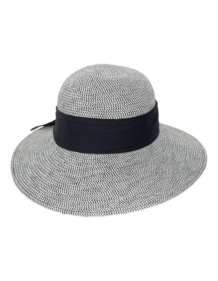 Rigon Debby Sun Cloche Hat in Black/White Blk/White M-L