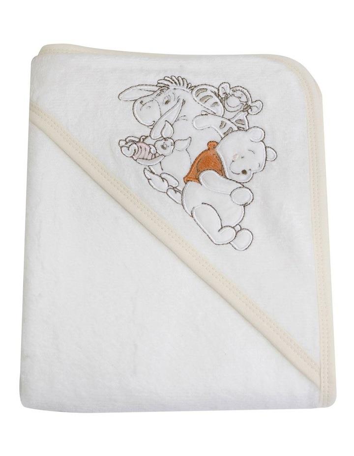 Bubba Blue Winnie The Pooh Hooded Towel in White One Size