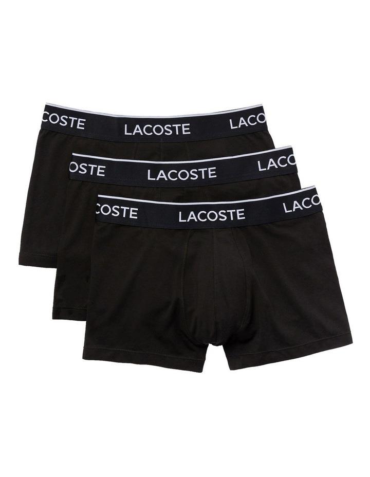 Lacoste Casual Trunks 3 Pack in Black S