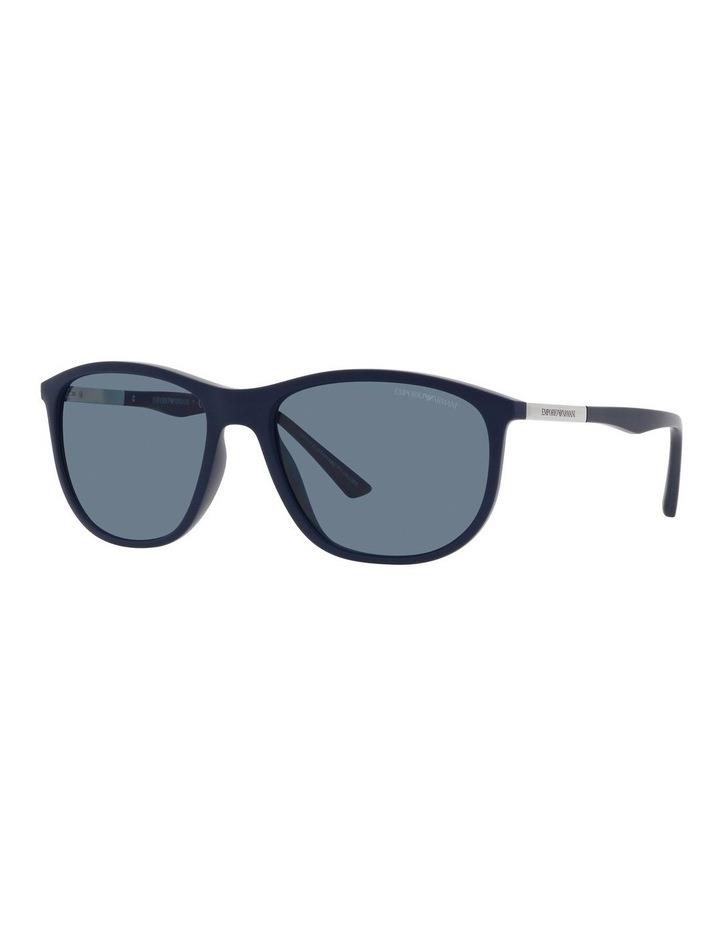 Emporio Armani EA4201 Polarised Sunglasses in Blue One Size