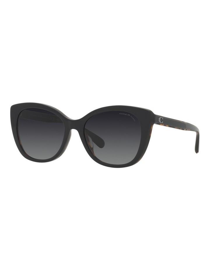 Coach CH566 Polarised Sunglasses in Black One Size