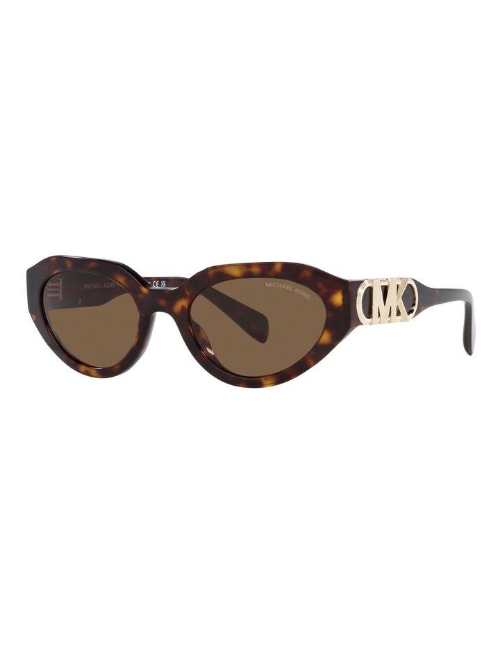 Michael Kors Empire Oval Sunglasses in Tortoise Brown One Size