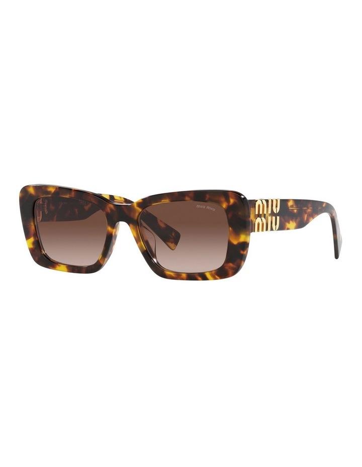 Miu Miu MU 07YS Sunglasses in Tortoise Brown One Size