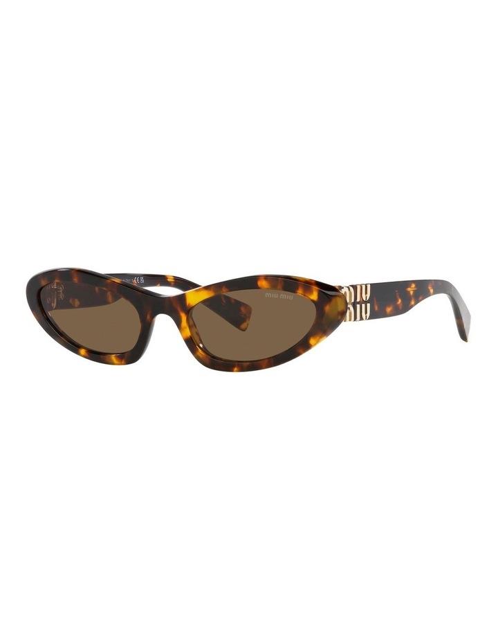 Miu Miu MU 09YS Sunglasses in Tortoise Brown One Size