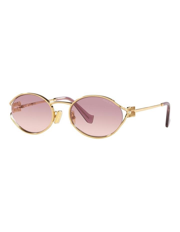 Miu Miu MU 52YS Sunglasses in Gold One Size
