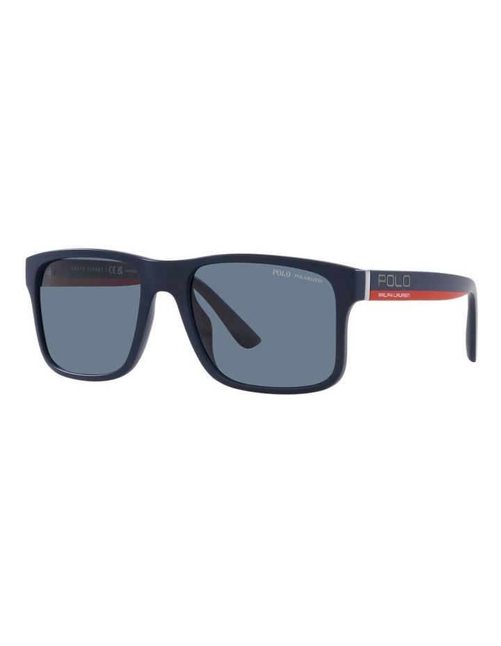 Polo Ralph Lauren Polarised Sunglasses PH4195U in Blue One Size