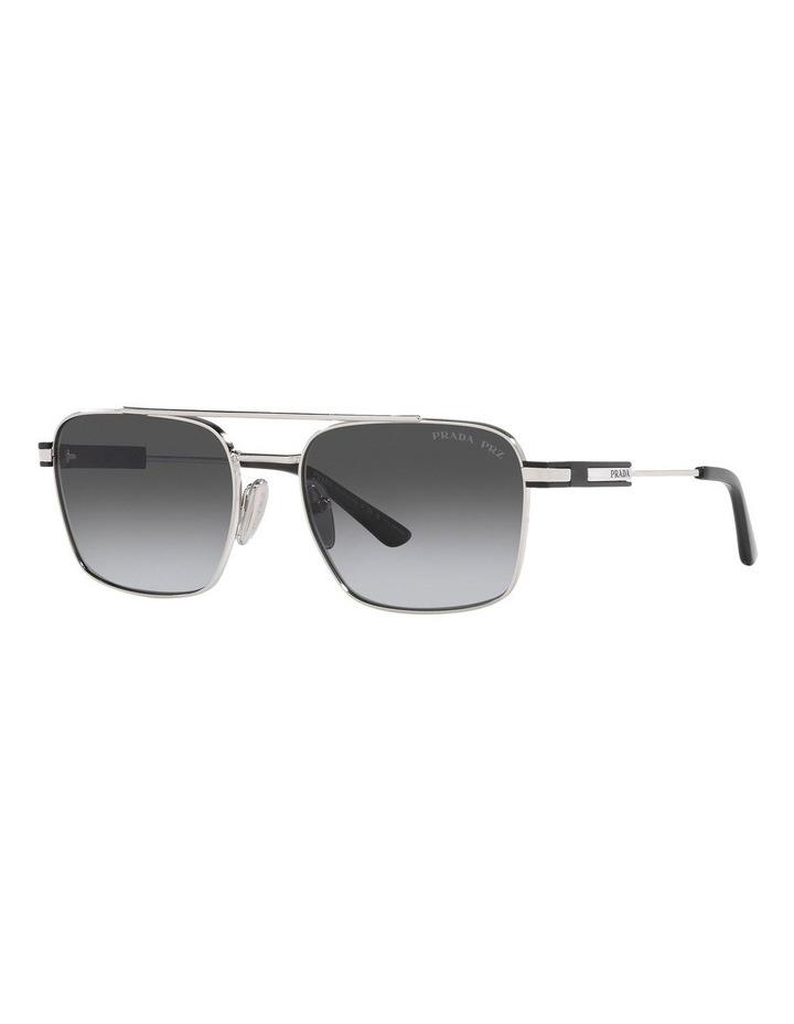 Prada PR 67ZS Polarised Sunglasses in Silver One Size