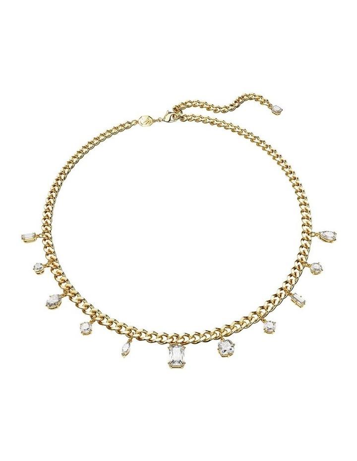 Swarovski Dextera Necklace Mixed Cuts Gold-Tone Plated in White