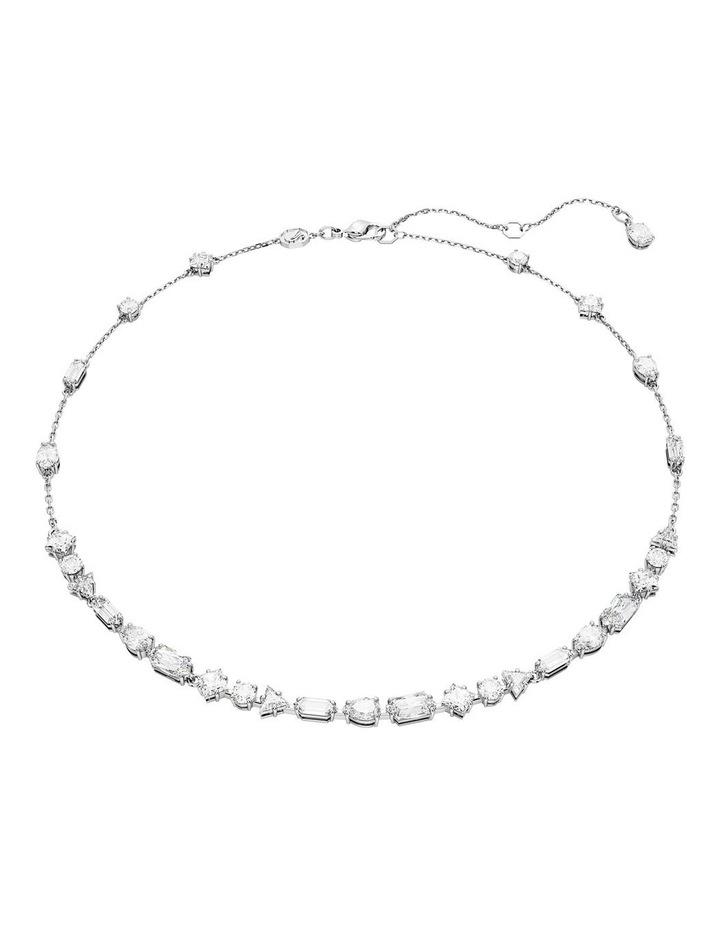 Swarovski Mesmera Necklace Mixed Cuts Scattered Design Rhodium Plated in White