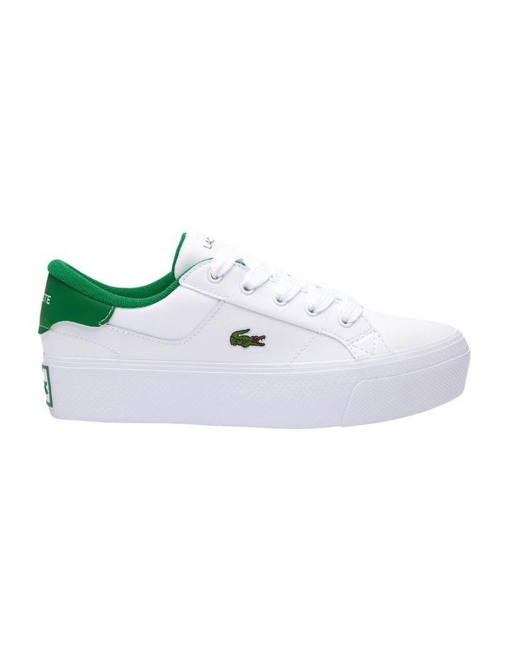 Lacoste Ziana Platform Leather Sneakers in White 3
