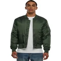 Urban Classics Tech Bomber Jacket in Olive S