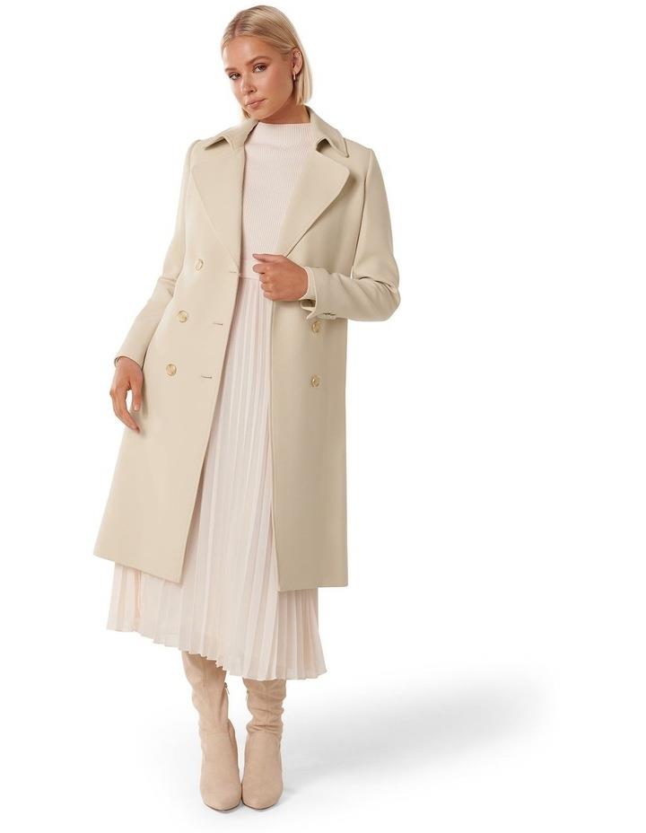 Forever New Claire Trench Coat in Cream Stone 10