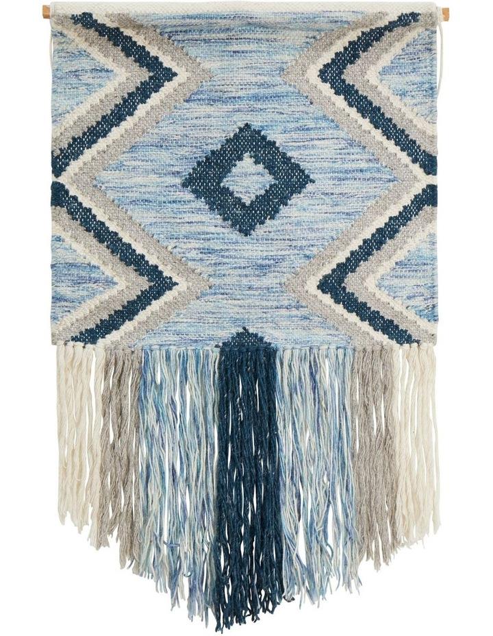 Rug Culture Fringe Wall Hanging in Blue 90x60cm