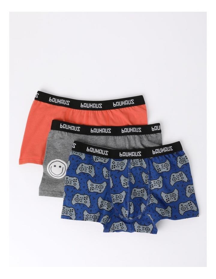 Bauhaus 3 Pack Smiley Face Trunks in Assorted 10-12