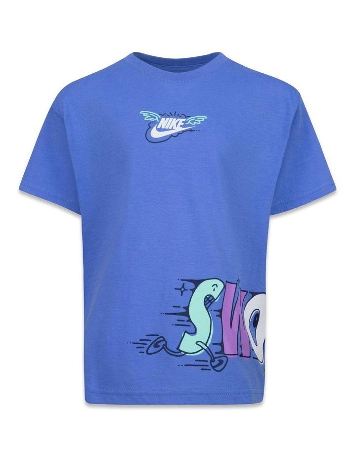 Nike Sportswear Art of Play Relaxed T-shirt in Blue 4