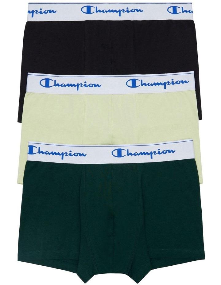 Champion Athletic Cotton Trunk 3 Pack in Assorted M