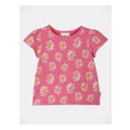 Sprout Essential Flower T-Shirt in Bright Pink Brt Pink 00