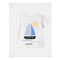 Sprout Essential Sail Boat T-Shirt in White 0