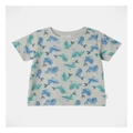 Sprout Essential Whale T-Shirt in Grey Marle 0