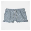 Sprout Essential Ditsy Short in Chambray Blue 000