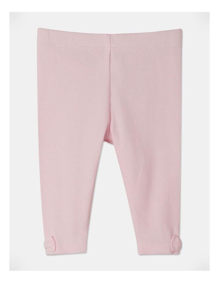 Sprout Essential Bow Legging in Baby Pink 1