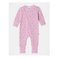Sprout Essential Strawberry Coverall in Baby Pink 0000