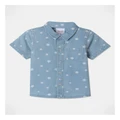 Sprout Stars Chambray Shirt in Blue 000