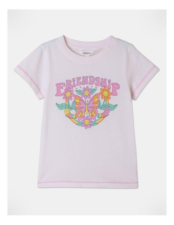 Milkshake Friendship Butterfly Essentials T-shirt In Light Pink Lt Pink 6