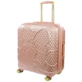 Disney Minnie Textured Hardside Rolling Luggage Large 74cm in Rose Gold Pink
