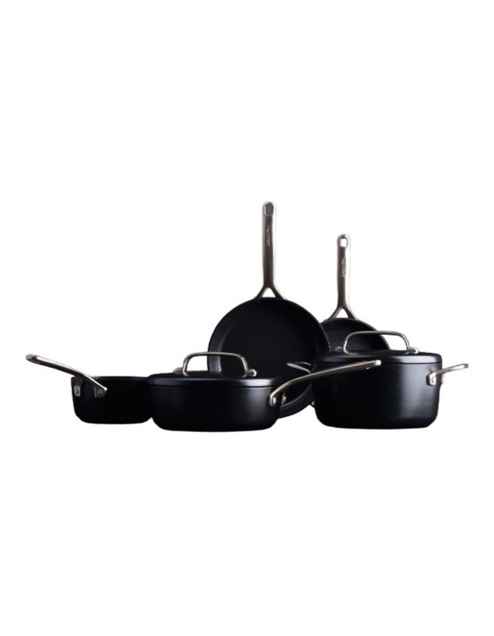 GreenPan Cookware Set with Bonus Protective Sheets 5 Piece in Black