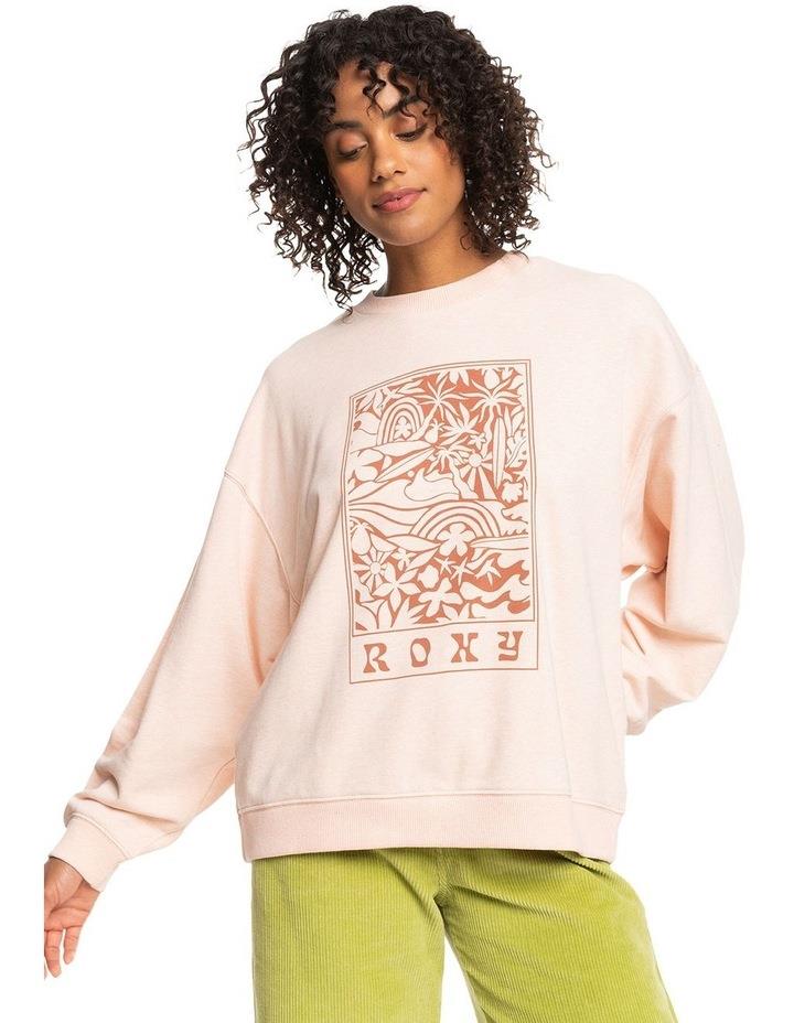 Roxy Take Your Place C Sweatshirt in Pale Dogwood Pink L