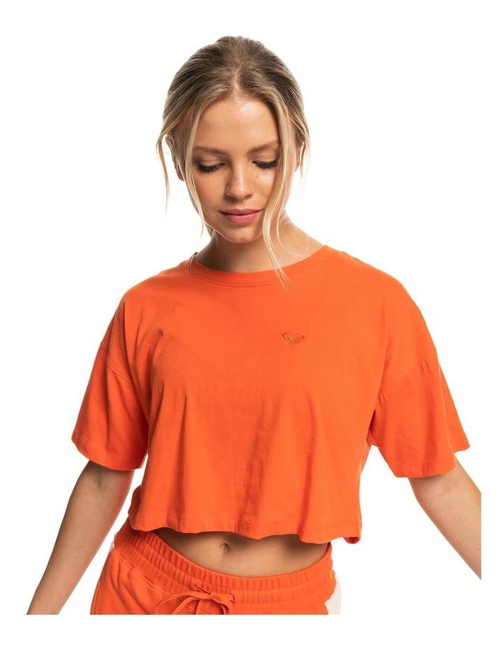 Roxy Essential Sports T-shirt in Tigerlily Orange XL