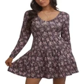 All About Eve Louise Ditsy Long Sleeve Dress in Print Assorted 8
