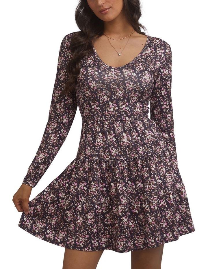 All About Eve Louise Ditsy Long Sleeve Dress in Print Assorted 10