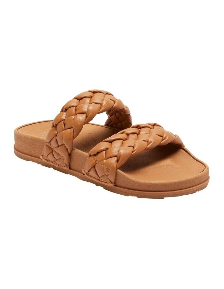 Roxy Slippy Braided Water-Friendly Sandals in Tan 10