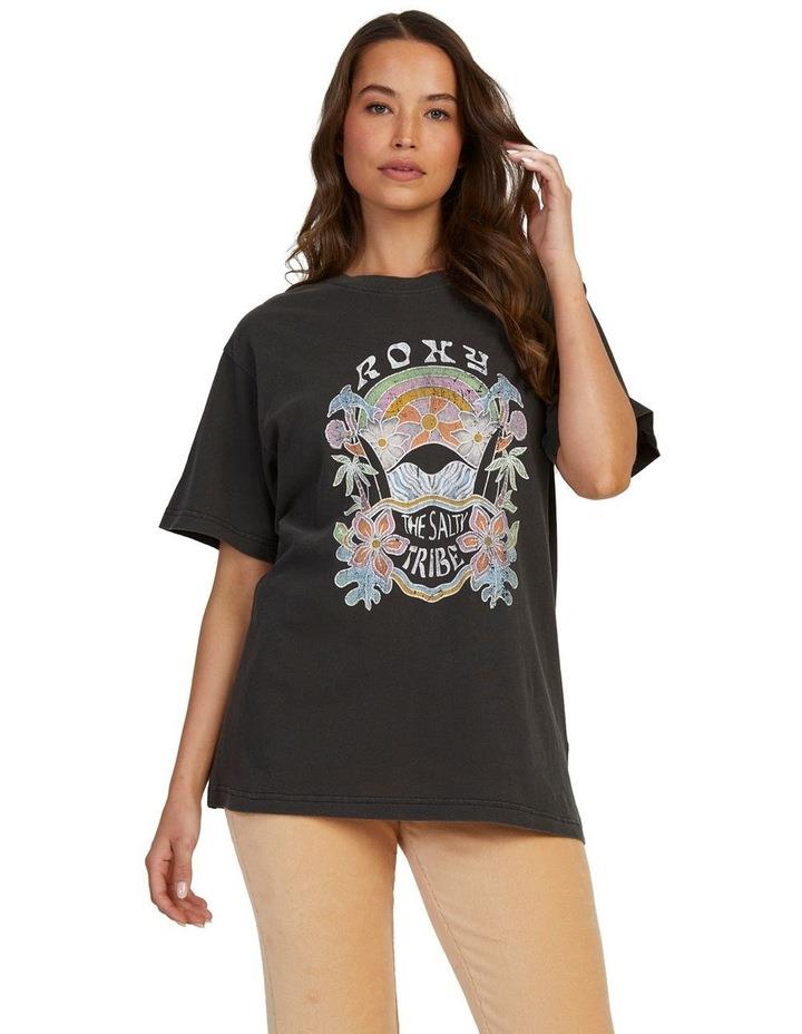 Roxy To The Sun T-shirt in Anthracite Black M