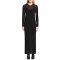 Sass & Bide Essential Mesh Dress in Black XL