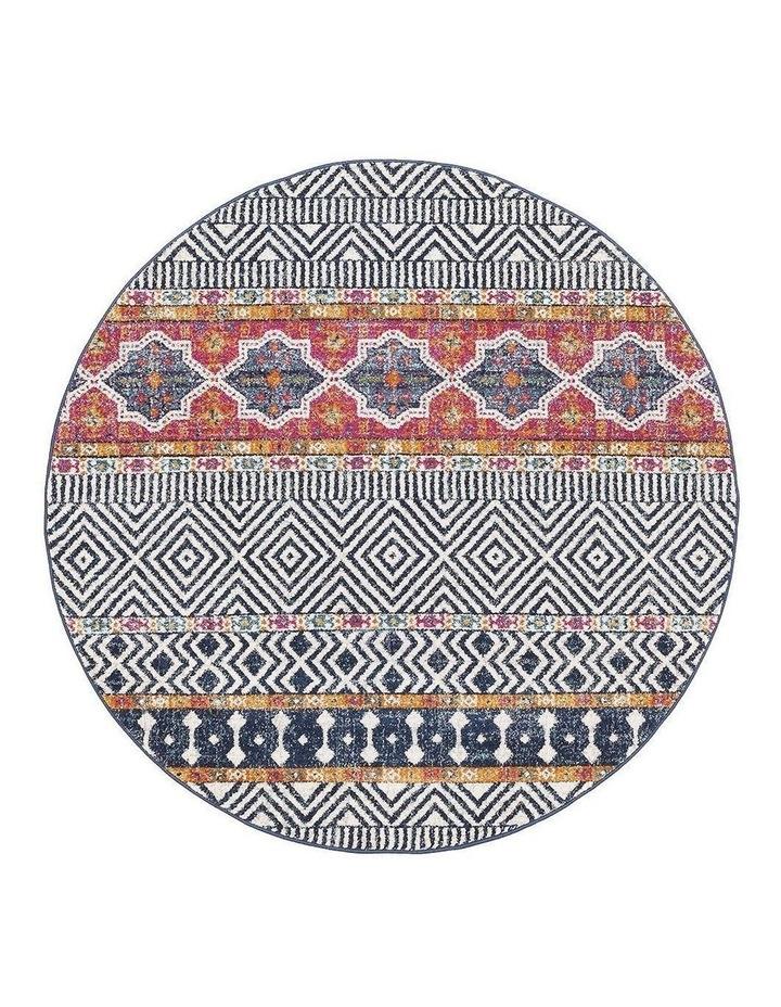 Rug Culture Oasis Sabrina Tribal Round Rug in Multi Assorted 200x200cm