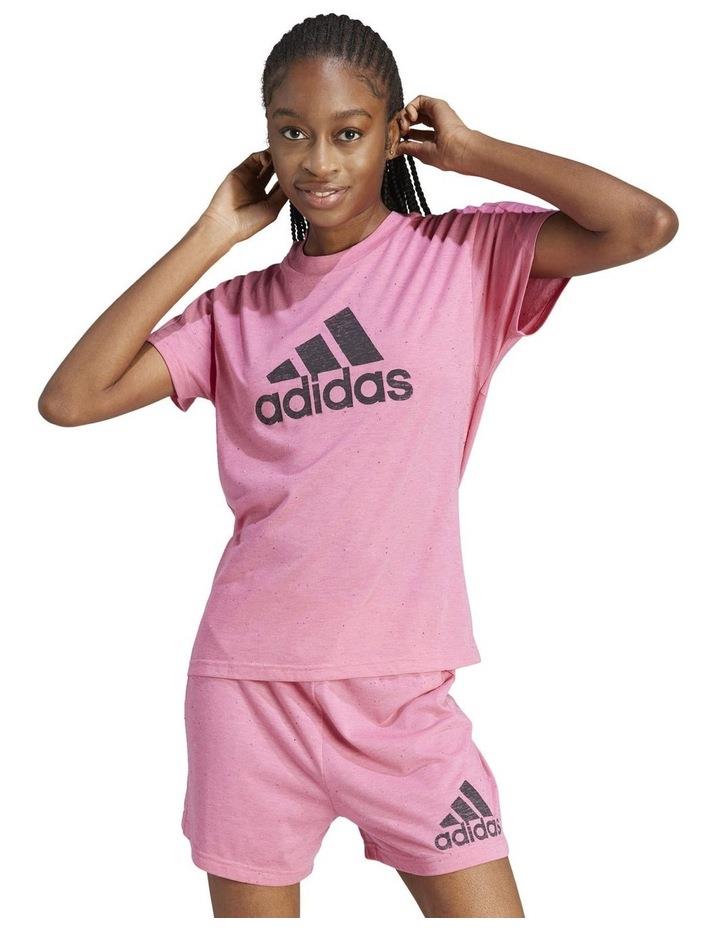 adidas Future Icons Winners T-shirt in Pink Fusion Hot Pink XS