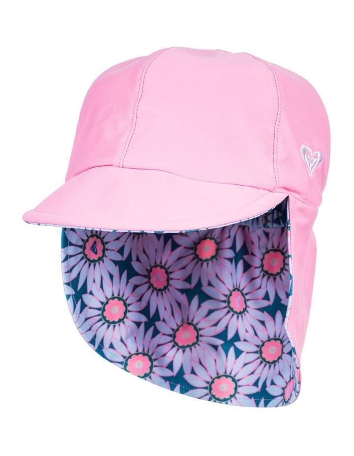 Roxy Come And Go Reversible Swim Hat in Crystal Teal Sol Flower Green OSFA
