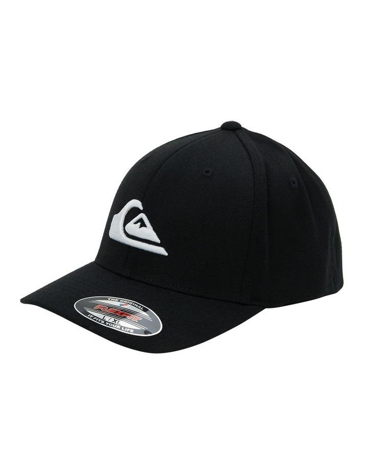 Quiksilver Mountain And Wave Flexfit Cap in Black/White Black S-M