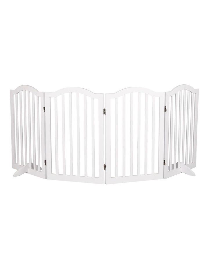 PaWz Wooden Pet Gate 4 Panels in White