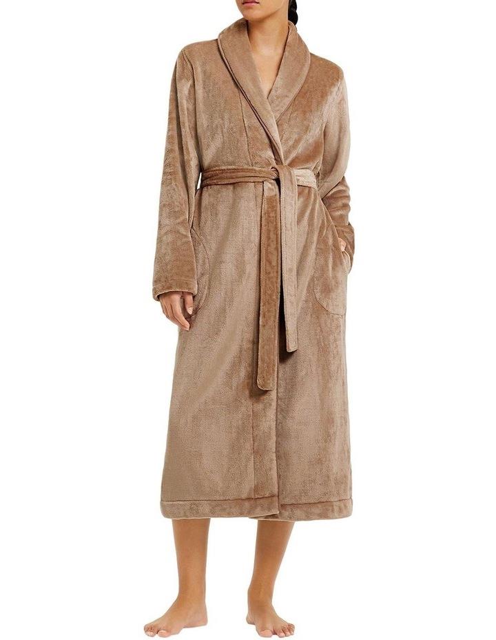 Sheridan Kerrabee Plush Robe in Mocha Bathrobe XS/S